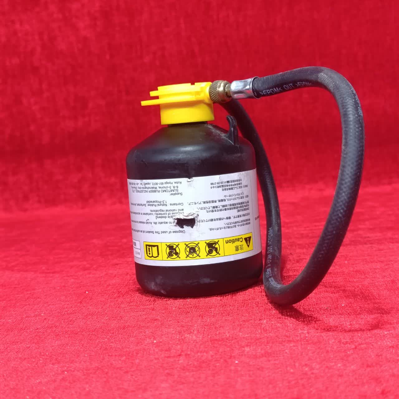 پمپ باد ژاپنی SUMITOMO RUBBER با کیف و مایع پنچرگیری 6 BAR(پمپ نو میباشد) - Image 14