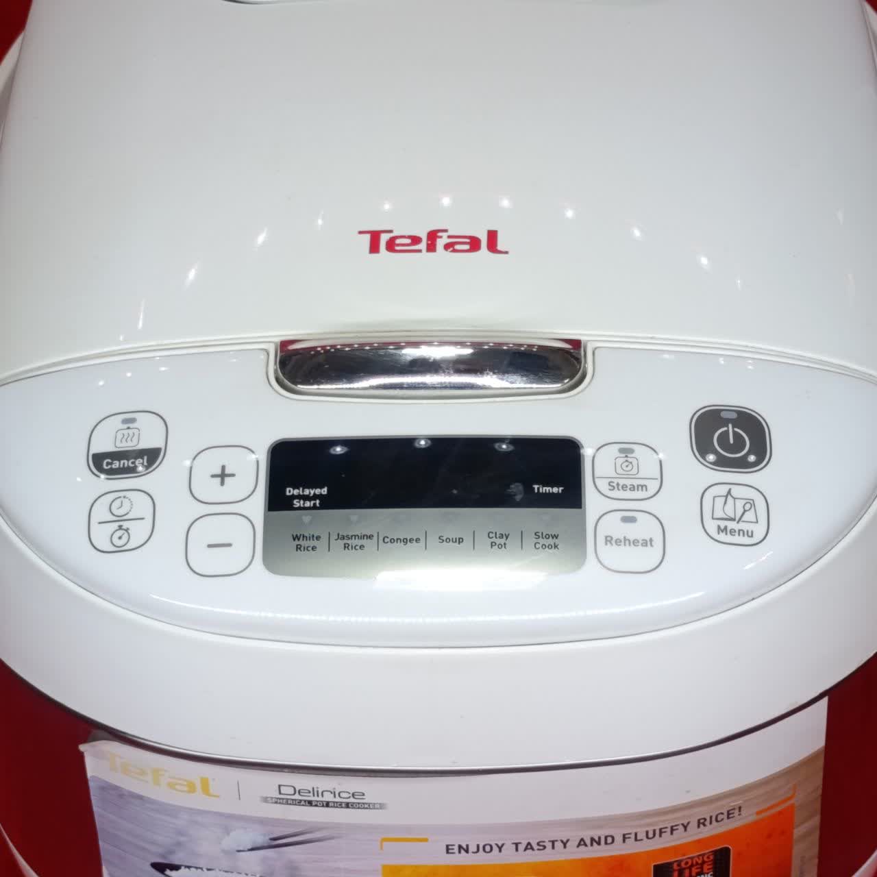 پلوپز برقی ژاپنی برند tefal ظرفیت 10 نفره ساخت هلند(دارای ظرف بخارپز) - Image 12