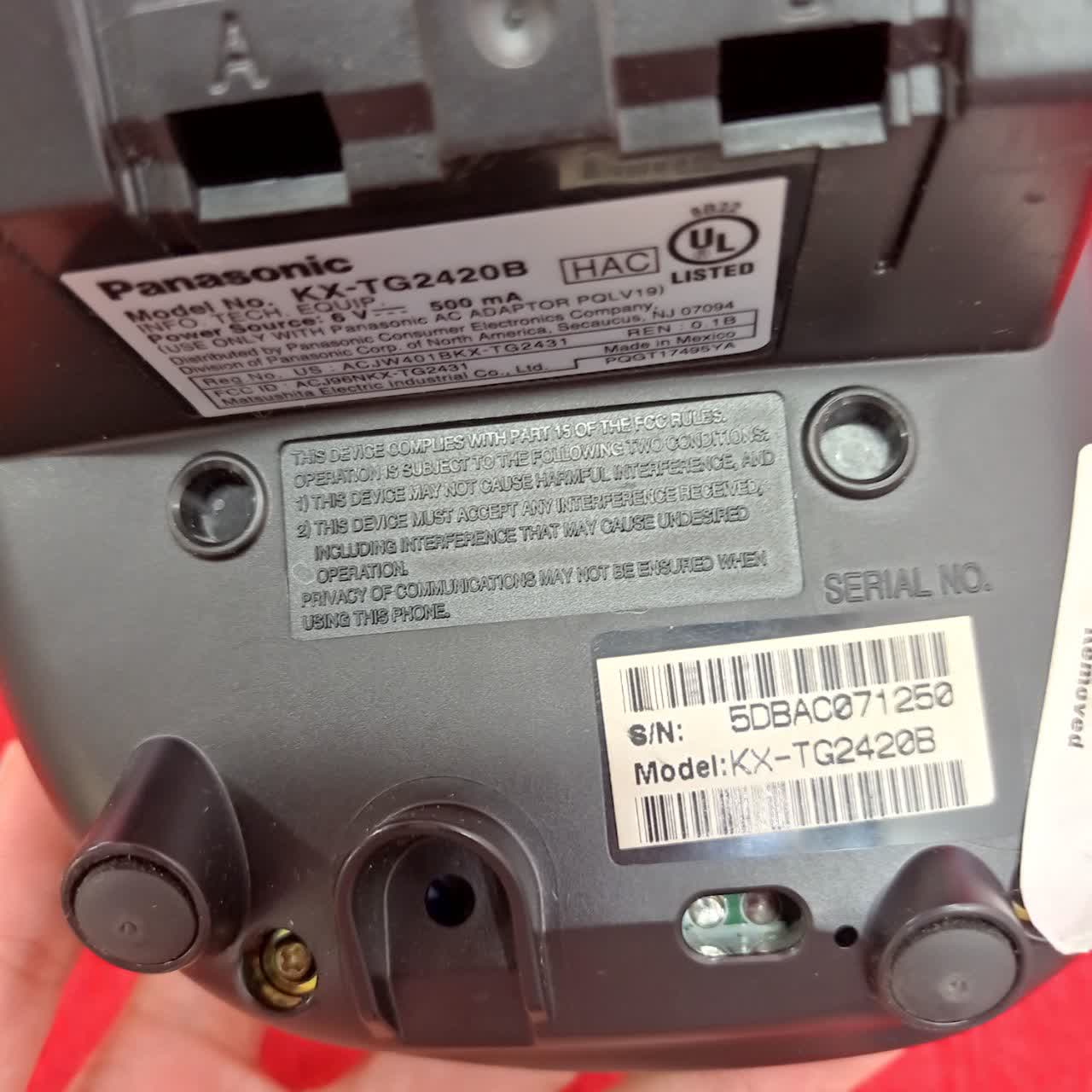 تلفن بیسیم پاناسونیک Panasonic KX-TG2420B - Image 11